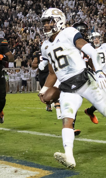 Marshall leads Georgia Tech past fumble-prone Miami, 27-21